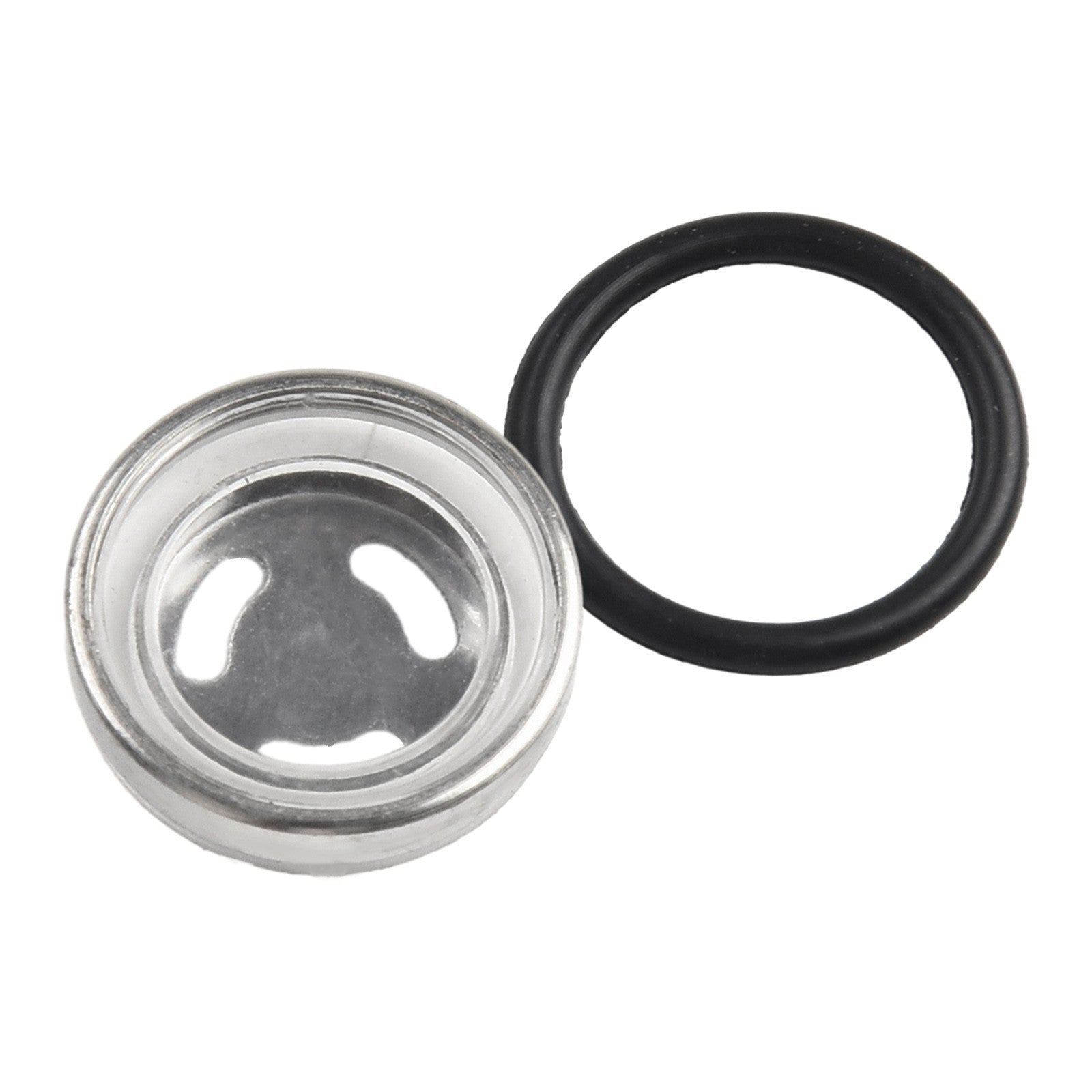 ya 5 8.7 Metal/ABS 18mm Motorcycle Brake Master Cylinder Reservoir Sight Glass Len Gasket