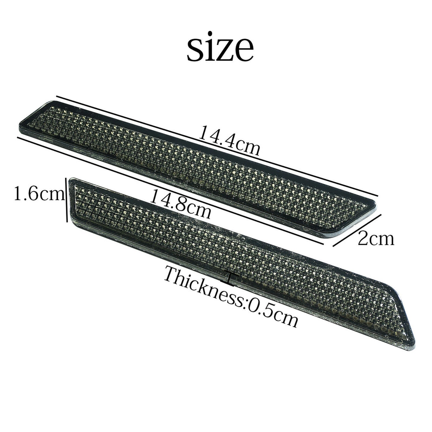 ya 12 5.21 Smoke Saddle Bag Protection Latch Reflector Cover Suitable for Harley Electra Glide 2014-2023