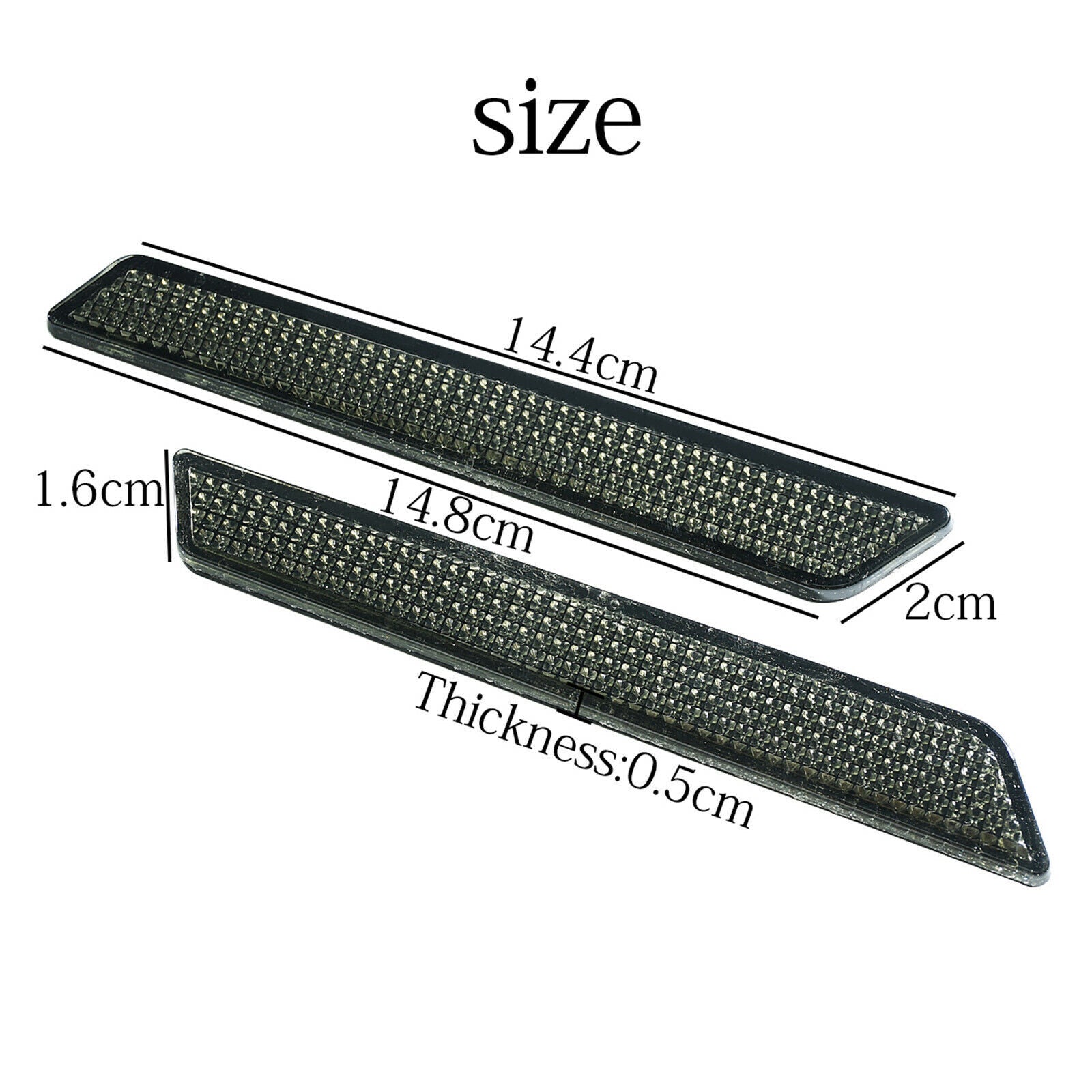 ya 12 5.21 Smoke Saddle Bag Protection Latch Reflector Cover Suitable for Harley Electra Glide 2014-2023