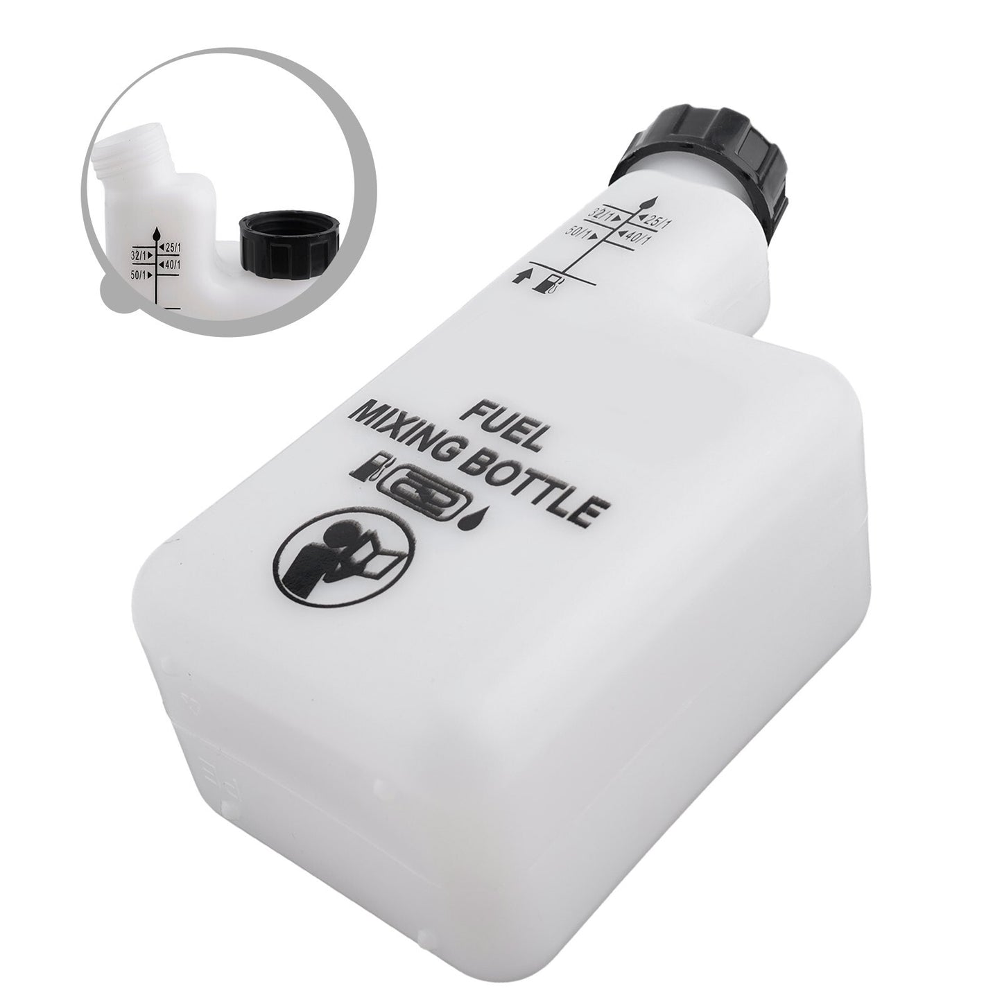 ya 17 Easy Pouring Fuel Mixing Bottle for Brushcutters and Chainsaws 1 Liter