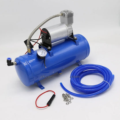 ya 14 120PSI To 150PSI 12V Air Tyre Inflator Pump Compressor with 6L Tank for Air Horn