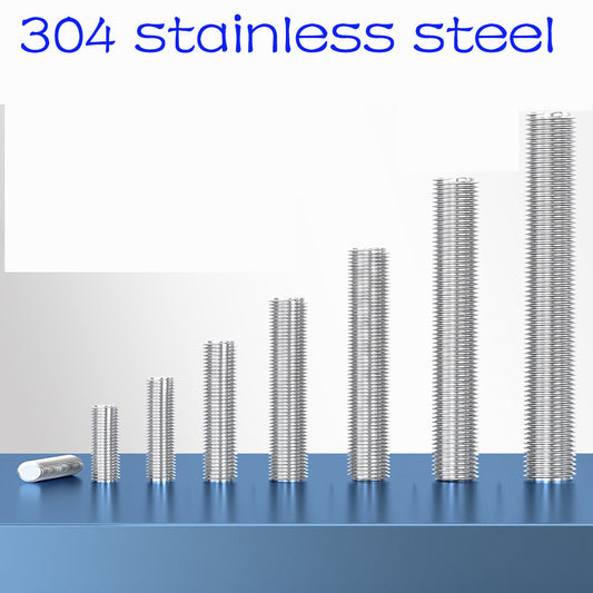 A2 STAINLESS STEEL FULLY THREADED ROD BAR STUDDING THREAD M2 M3 M4 M5 M6 M8-M20