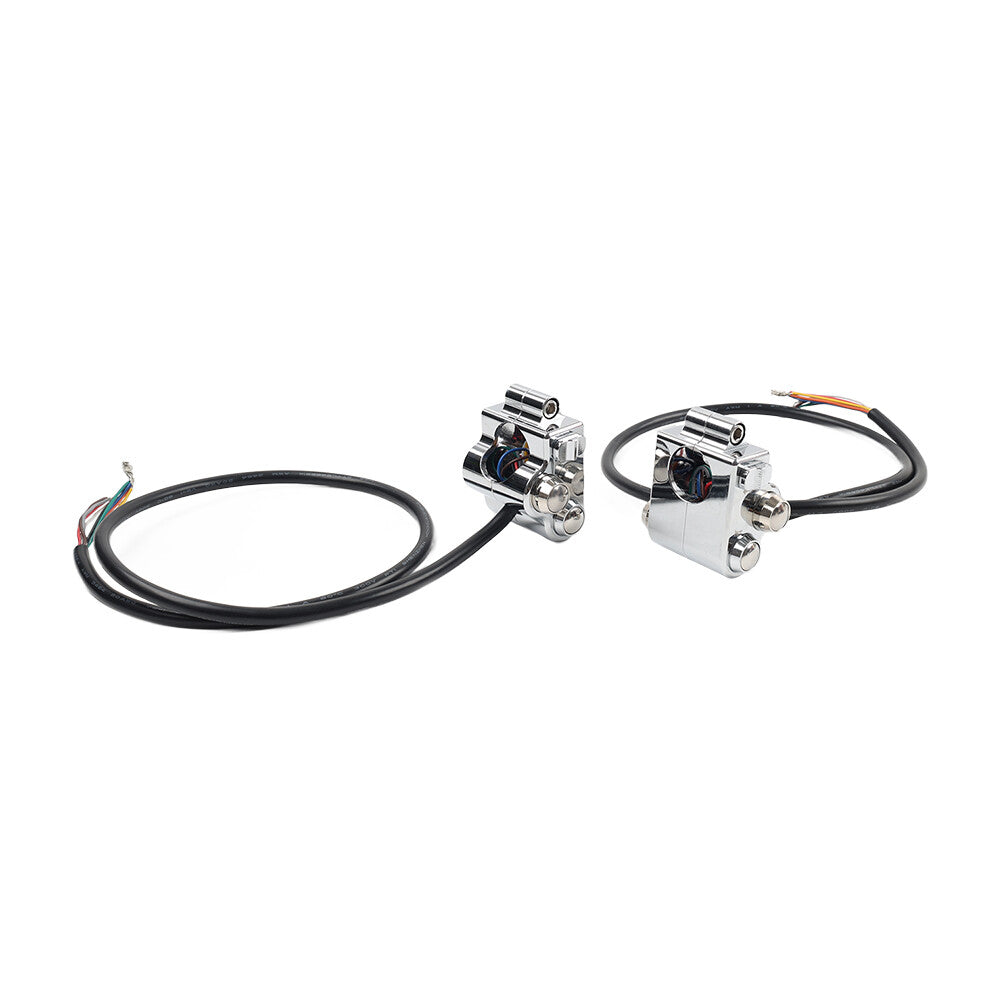 ya 1 7.4 Motorycle CNC 1 25mm Handlebar Switch Controls Housing for Harley Universal