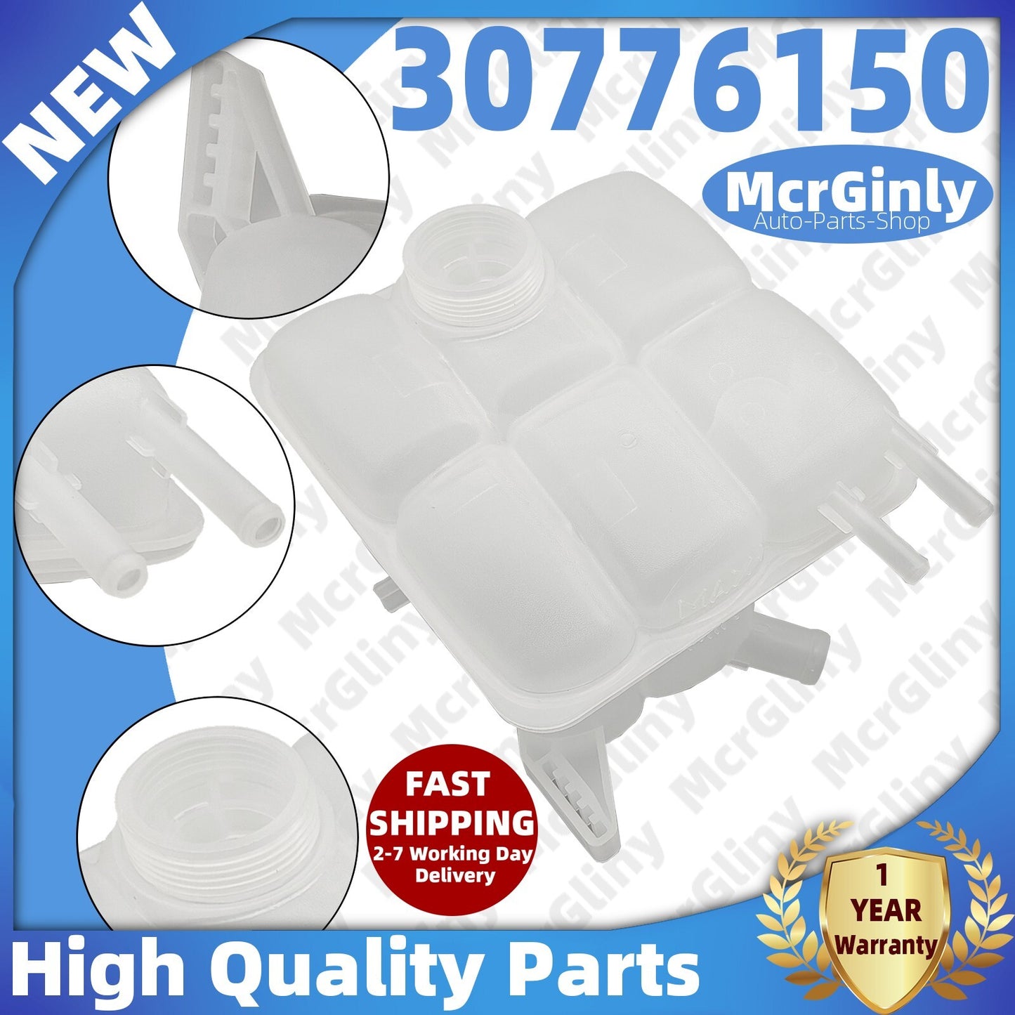 ya 9 6.5 Diesel Coolant Reservoir Overflow Tank for Volvo V50 S40 C70 C30 D4204T 30776150
