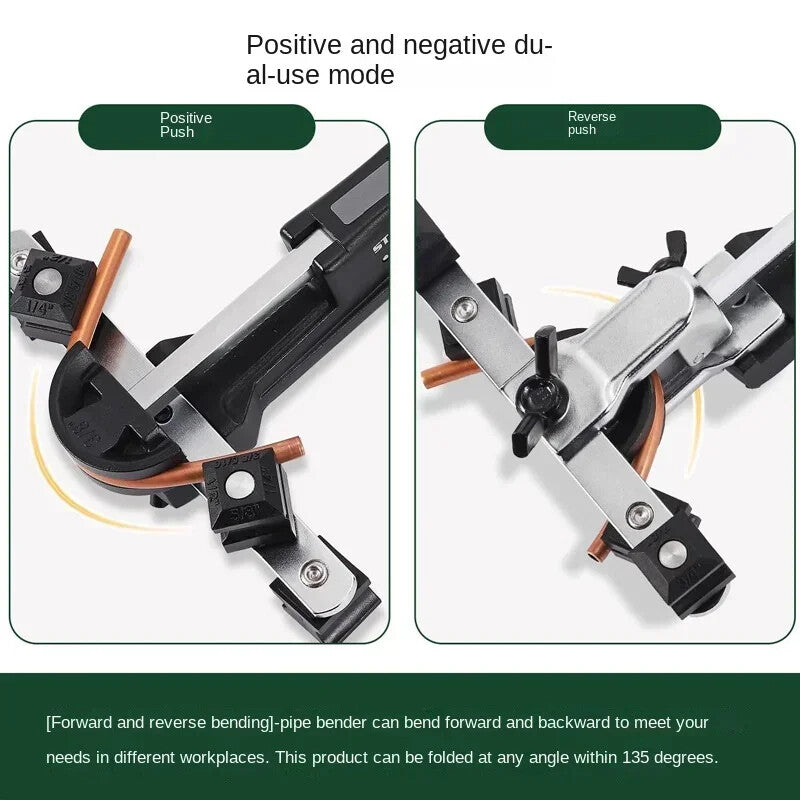 ya 26 Manual Pipe Bender Copper Aluminum Pipe Universal 90¡« Positive and Negative