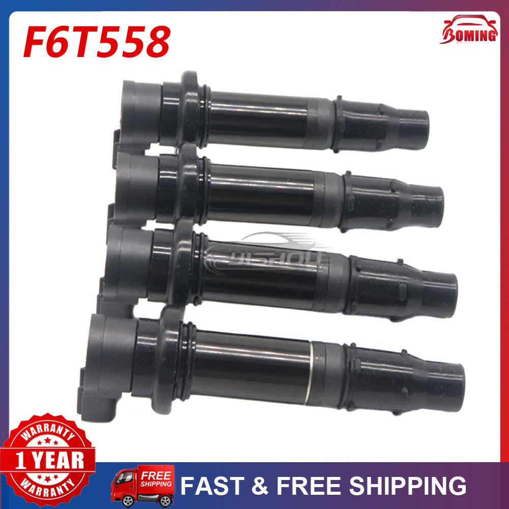 ya 2 6.27 4PCS Ignition Coil for Yamaha 2002-2006 YZF-R1 YZF-R6 Vmax 1700 FZ1 FZS1 F6T558