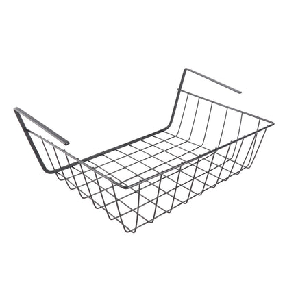 ya 25  M Black Under Shelf Storage Basket Multipurpose All Metal Under Shelf Wire