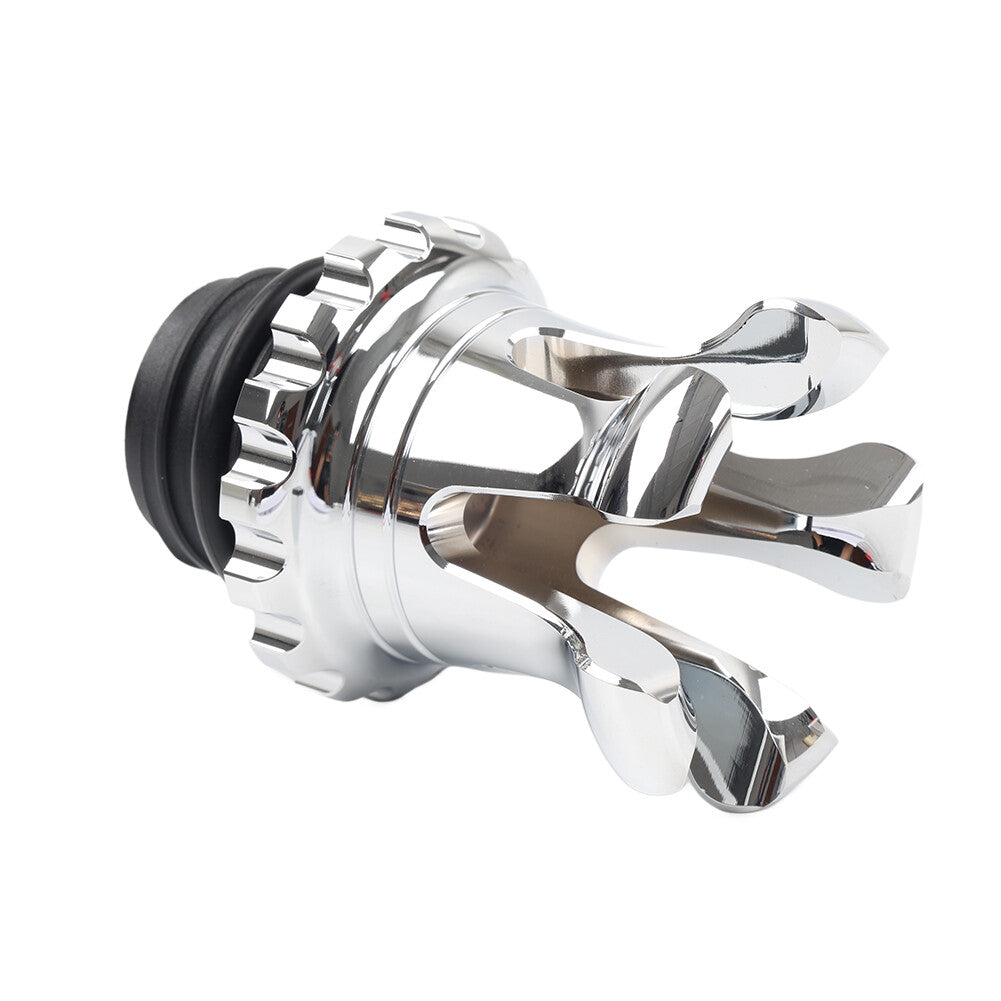 ya 7 6.11 Crown Style Fuel Tank Gas Cap Vented Fit for Harley Sportster Dyna Softail Touring
