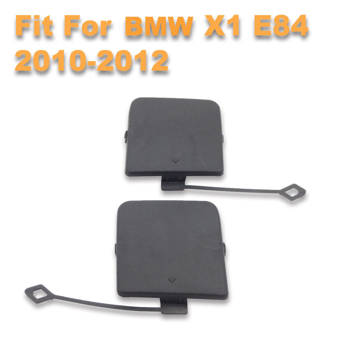 ya 5 8.7 2Pcs Rear Bumper Tow Hook Cover Cap Towing Eye Caps Fit for BMW X1 E84 2010-2012