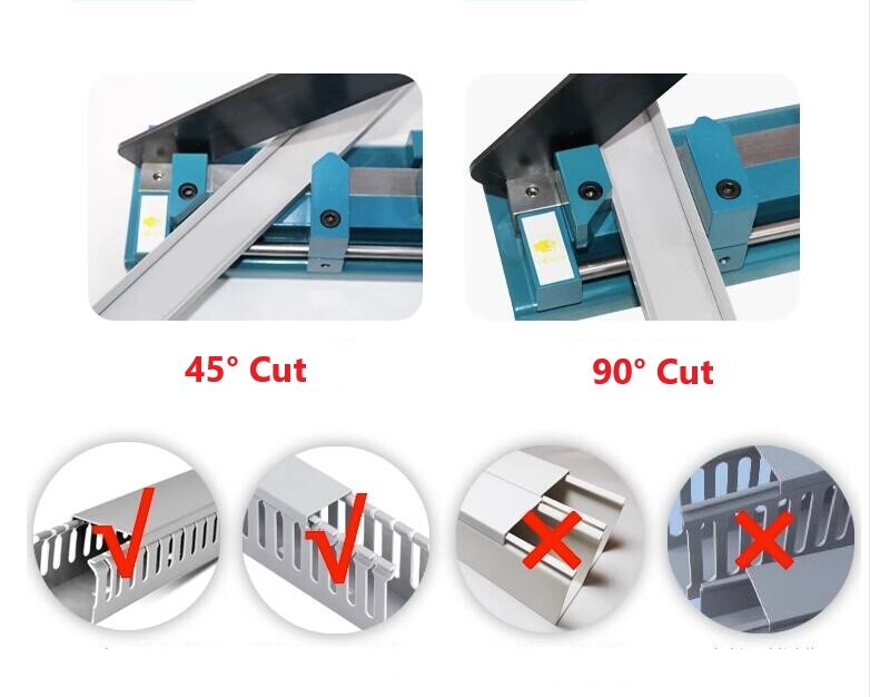 ya 25 PVC Trunking Cutter Manual Plastic Wiring Duct Angle Adjustable Cutting Machine