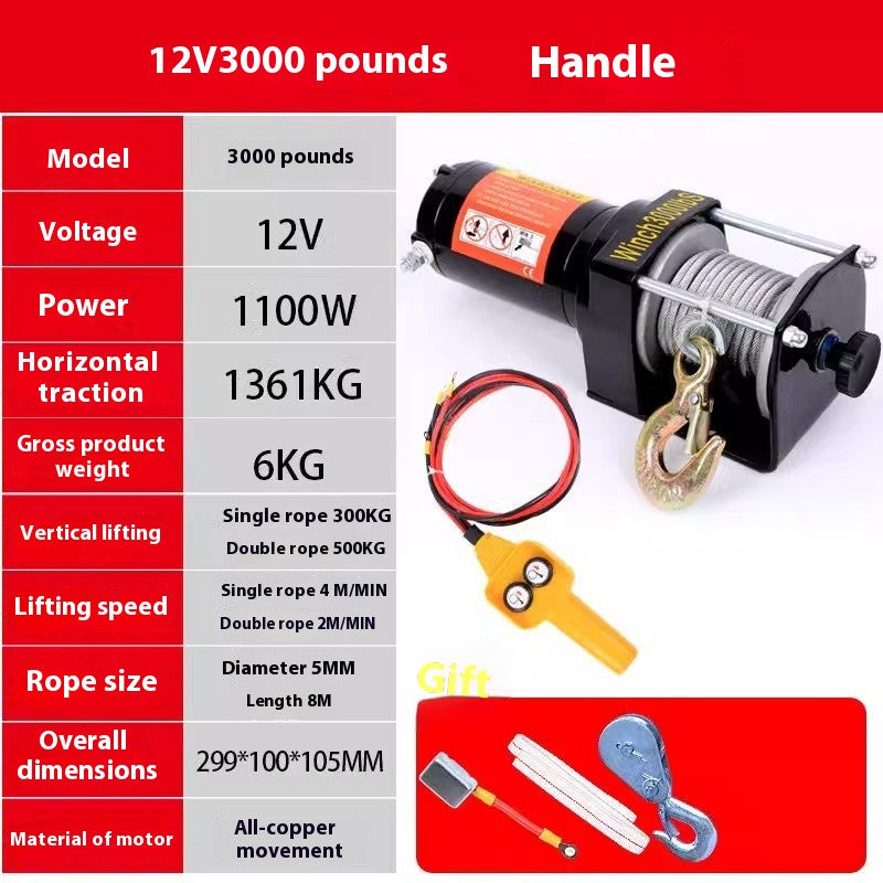 ya 26 8.1 Electric Winch Car Winch Machine Electric Hoist Winch Car Small Cranea