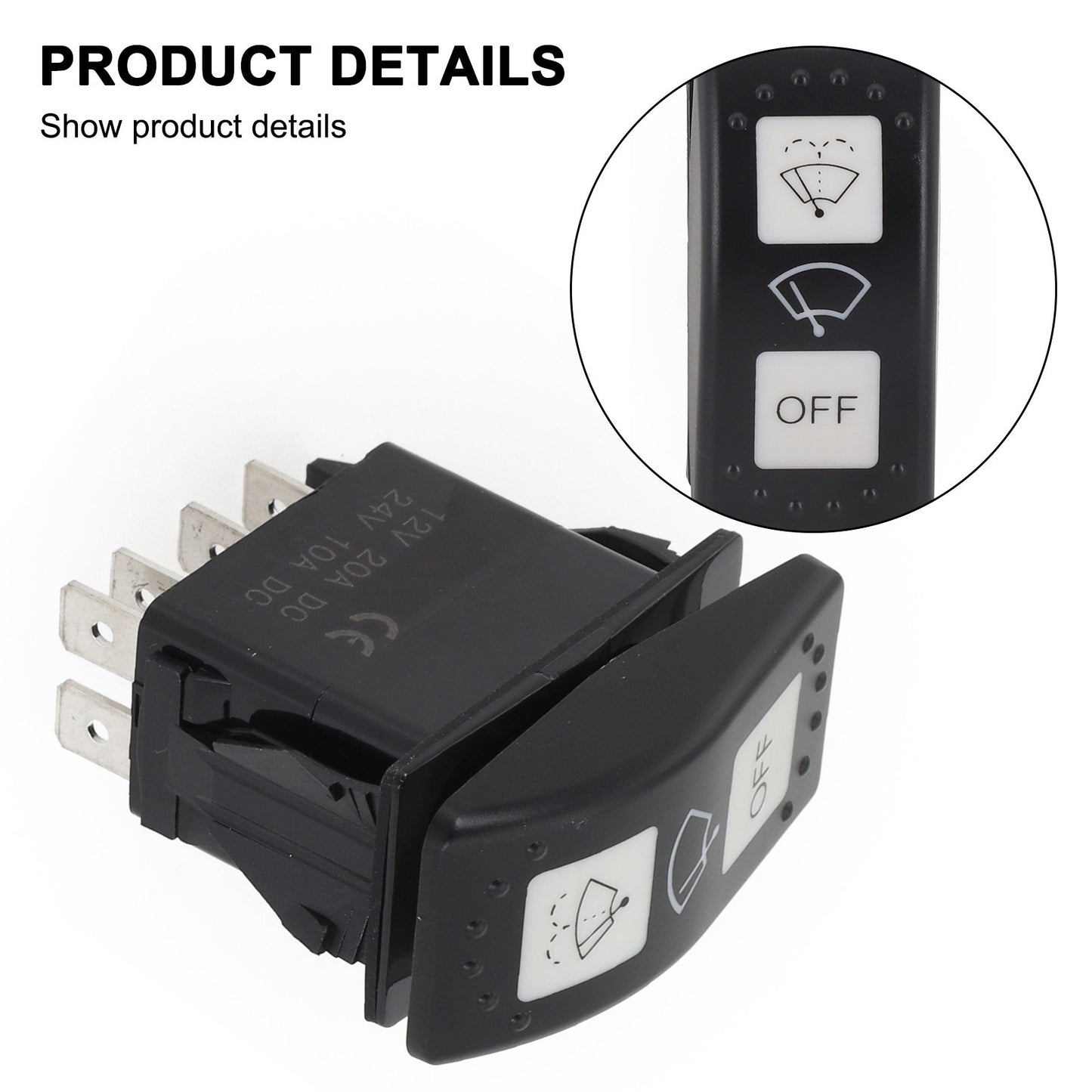 ya 5 8.7 For Can-Am Control Switch Windshield Wiper Car Accessory Replacement 7 Pin