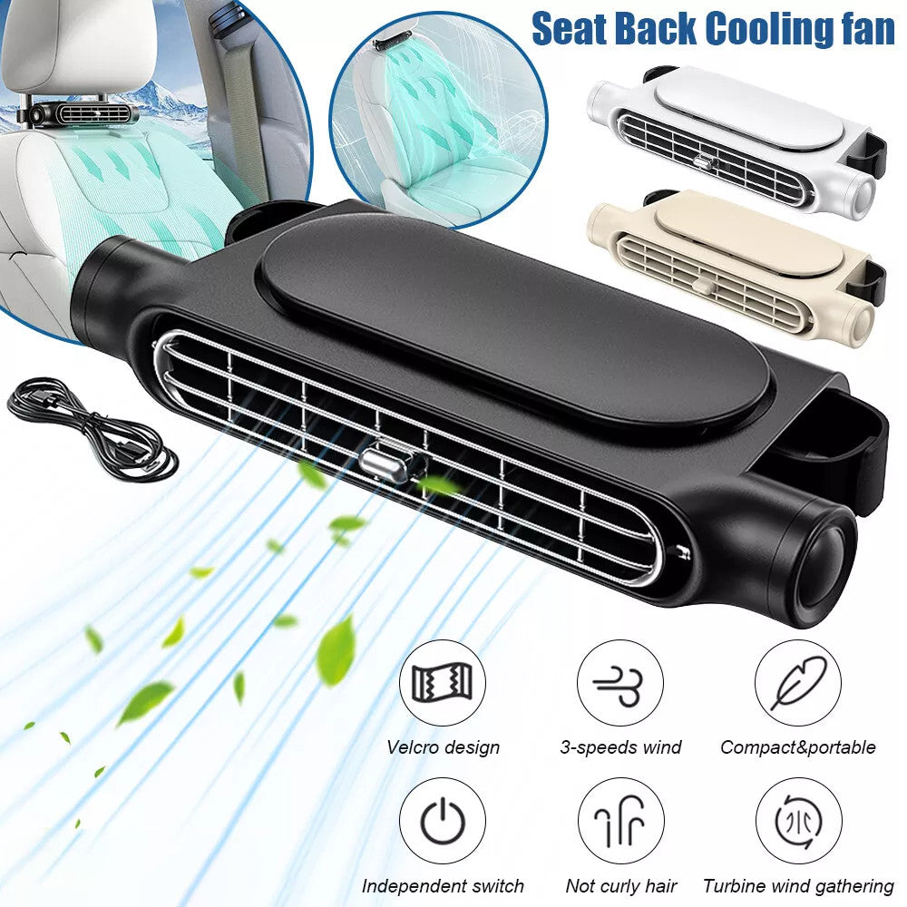 ya 12 5.22.2 for SEAT Back Cooling Fan Car mounted for Mini Fan Portable Speed Headrest Silent Cooler