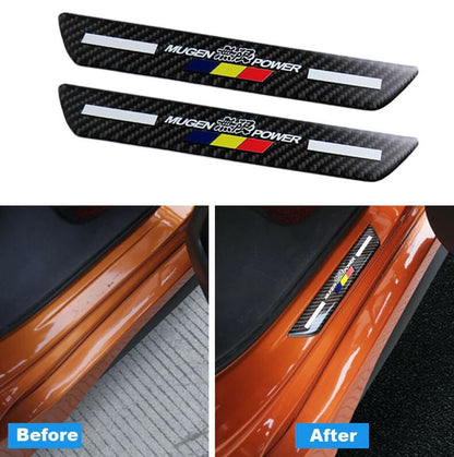 ya 1 8.12 baidi Car License Plate Frame Cover Hood Trunk Black Carbon Appearance for Volvo 