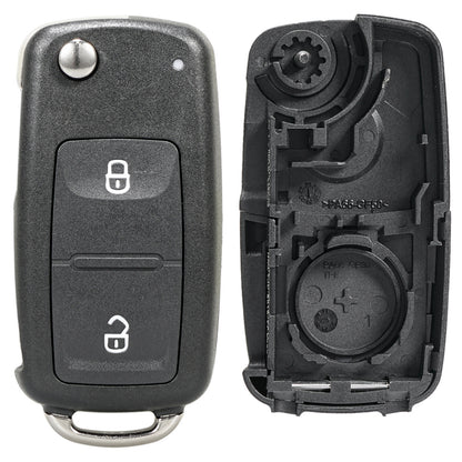 ya 5 8.7 Flip Key Fob Remote Key Case Cover 2 Button for VW Transporter Polo for Golf Amarok