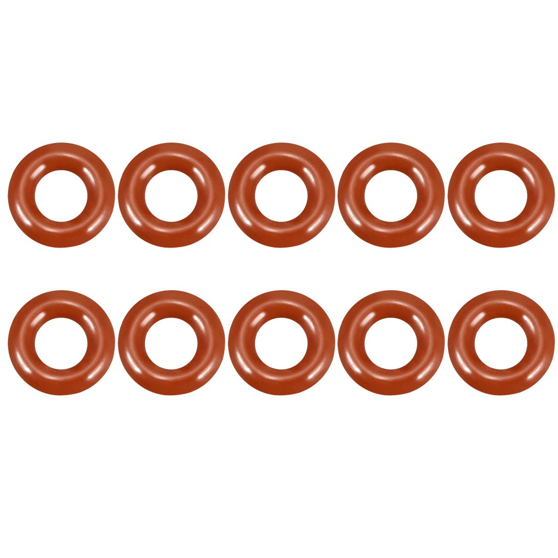 ya 5 8.7 Silicone O-Ring 9mmx4.2mmx2.4mm VMQ Seal Rings Sealing Gasket Red 10Pc