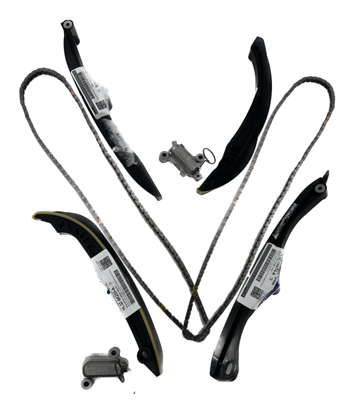 ya 11 10.28 For 2017-2024 F150 3.5L Chains Guides Tensioners Solenoids PHASERS KIT n