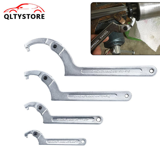 ya 1 7.3 Adjustable Hook Wrench 19¨C170mm C Round Spanner Tool Slotted Retaining Universal
