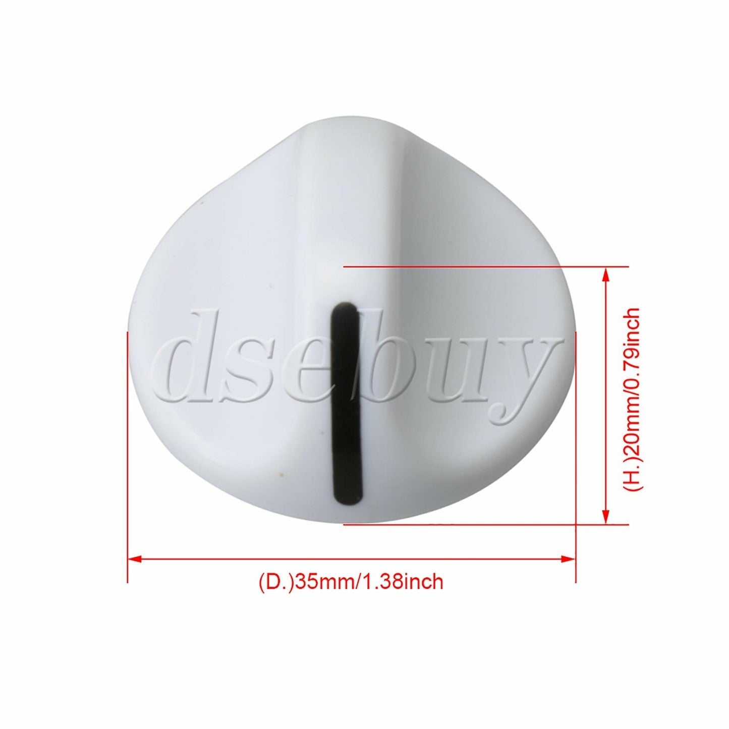 ya 26 2 Pcs Dryer Knob Timer Knob Replacement Part for 131965300 AP2107936 EA419092