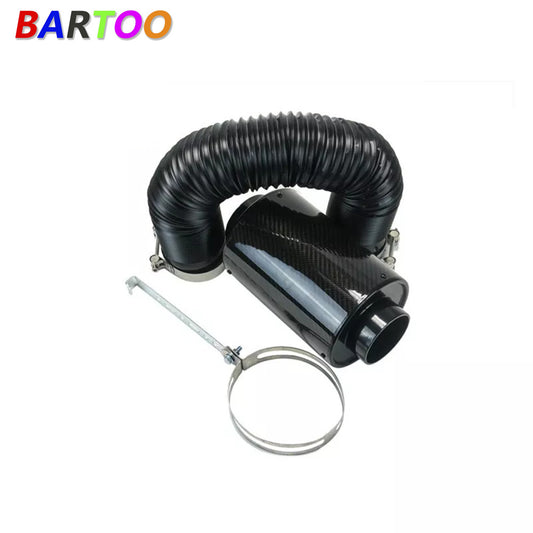 ya 1 7.2 Universal Cold Feed Induction Kit & Carbon Fiber Air Intake Filter Box No Fan