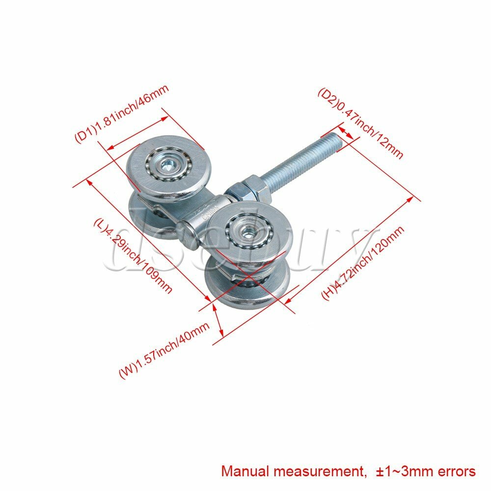 ya 14 8pcs Steel Trolley Hanger Rigid ings Roller Sliding H3-3 for Barn Door