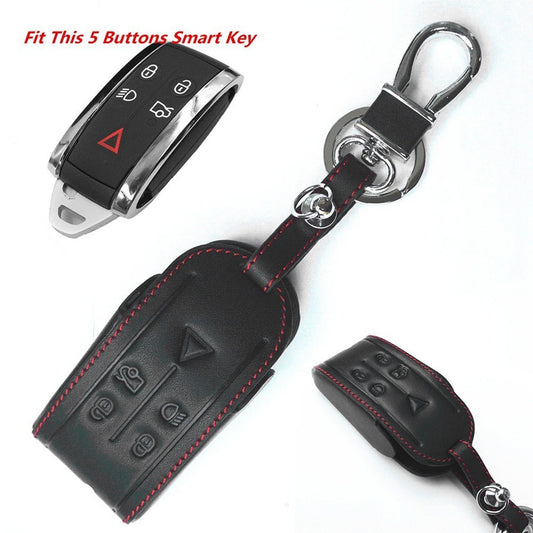 ya 1 7.7 New Useful Key Case Replacement Leather Parts Remote 5 Buttons Black Cover