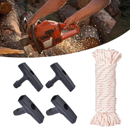 ya 14 Pack of 5 Starter Rope Lawnmower Starter Rope 1M 4.0mm with Starter Handle Set