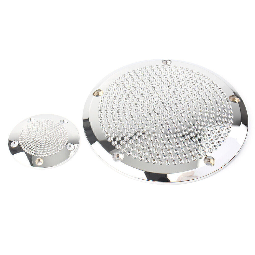 ya 1 7.4 CNC 5 Hole Clutch Cover &Timing Timer Covers Fit for Harley Twin Cam Silver