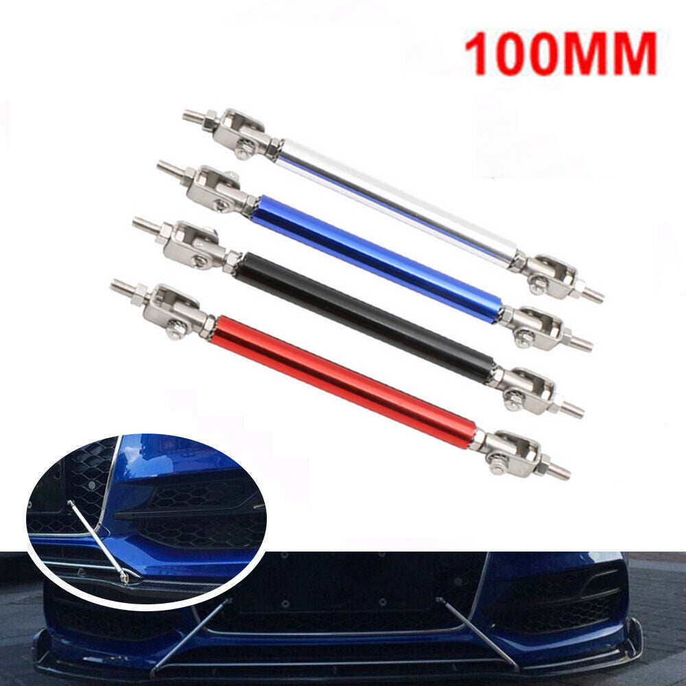 ya 4 6.17 100MM Adjustable Front Bumper Lip Splitter Strut Rod Tie Support Bar for Dodge