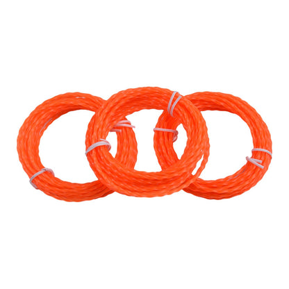 ya 17 3PCS Twisted Line Nylon Orange14FT/4.27M For EGO Power+ ST1500 STA1500 ST1502SA