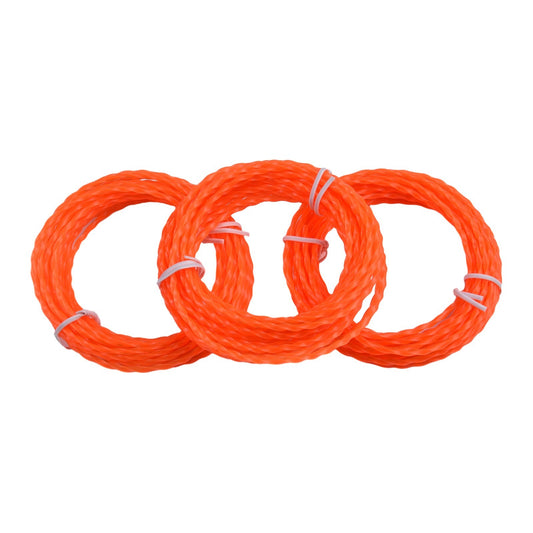 ya 17 3PCS Twisted Line Nylon Orange14FT/4.27M For EGO Power+ ST1500 STA1500 ST1502SA