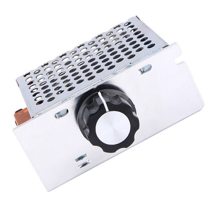 ya 5 8.7 4000W 220V Voltage Regulator Motor Control Thermostat (Silver)