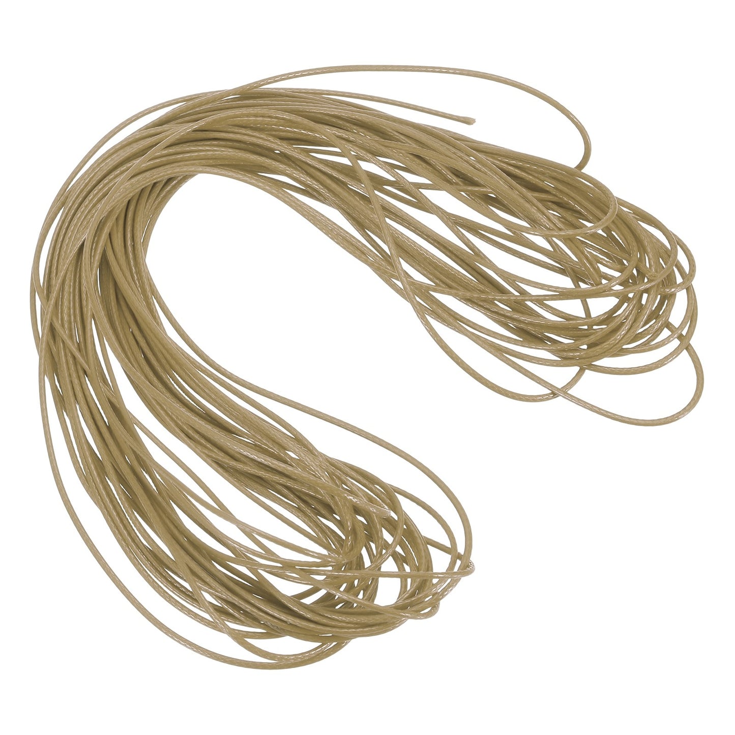 ya 5 8.7 Khaki 1mm Waxed Cord 11 Yard Wax Bead Thread String for Jewelry Make