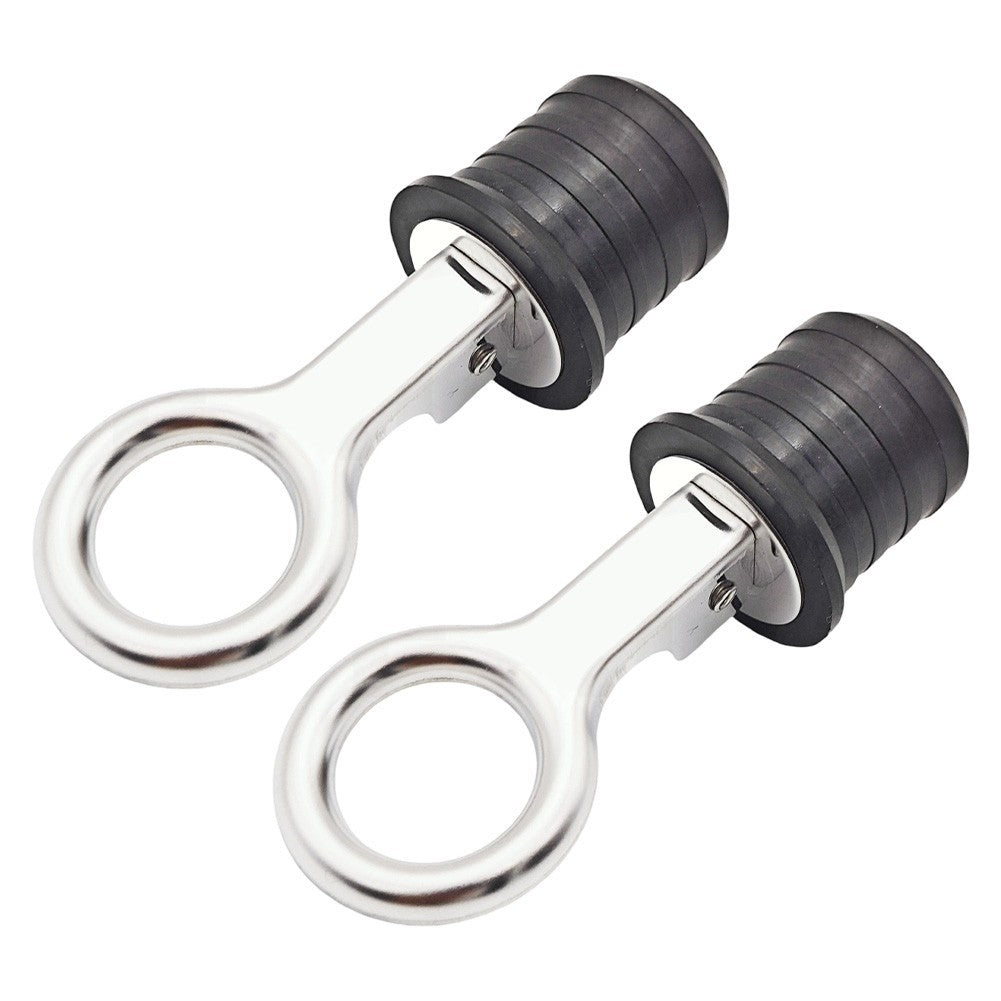 ya 14 Stainless Steel Rubber Drain Stopper Seal 2 Pack for Lawn Rollers and For Boats