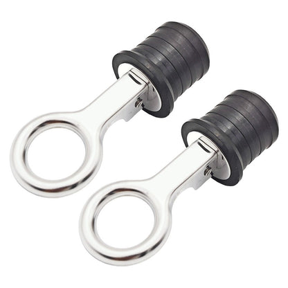 ya 14 Stainless Steel Rubber Drain Stopper Seal 2 Pack for Lawn Rollers and For Boats