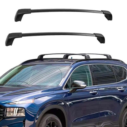 ya 5 8.7 BLACK 2019-2023 for Hyundai Santa Fe Car Roof Rails Auto CrossBars Roof Rack