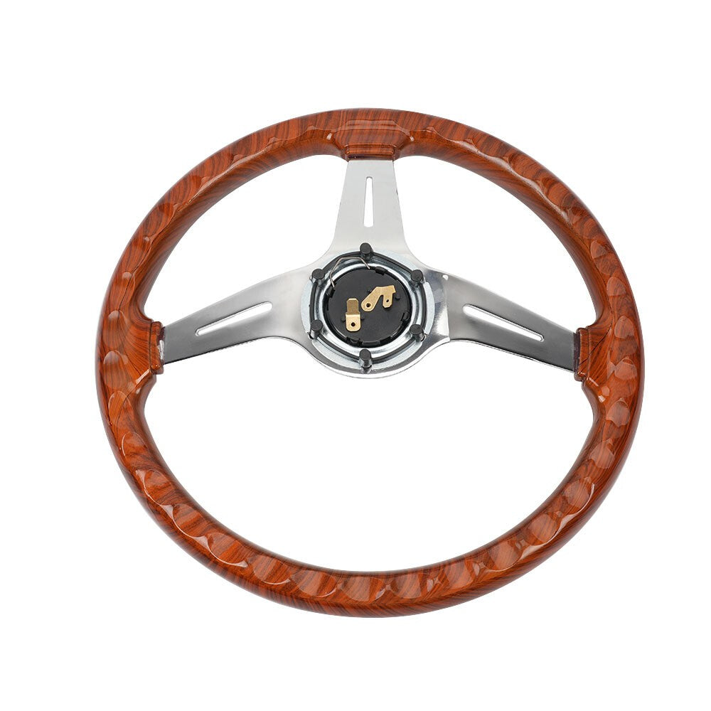 ya 5 8.7 For EZGO TXT/Club Car/ for Yamaha 14INCH Acrylic Wood Grain for Golf Cart Steering Wheel