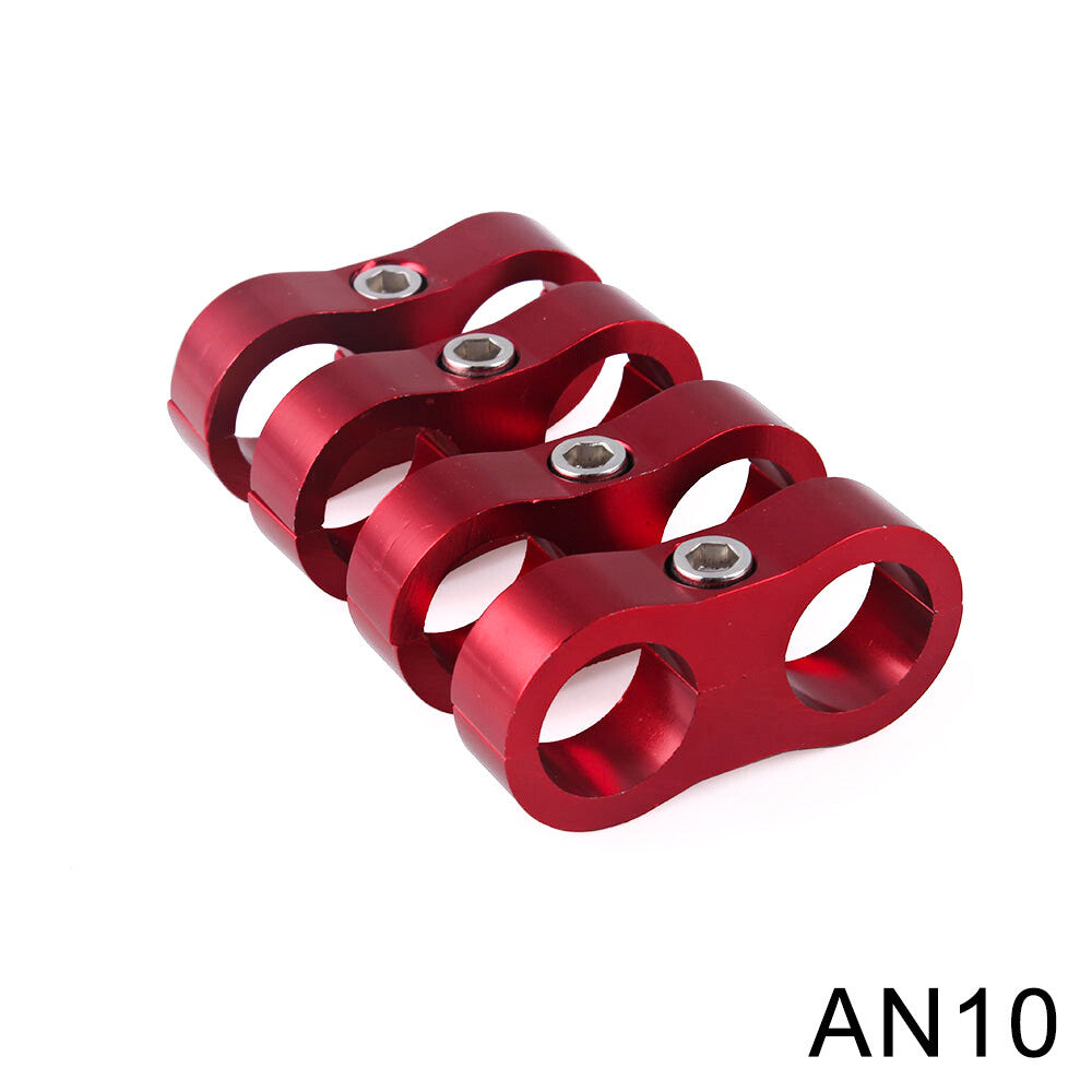 ya 5 8.7 4X AN10 20mm Fastener Fuel Oil Lines Clip Braided Hose Separator Wire Clamp