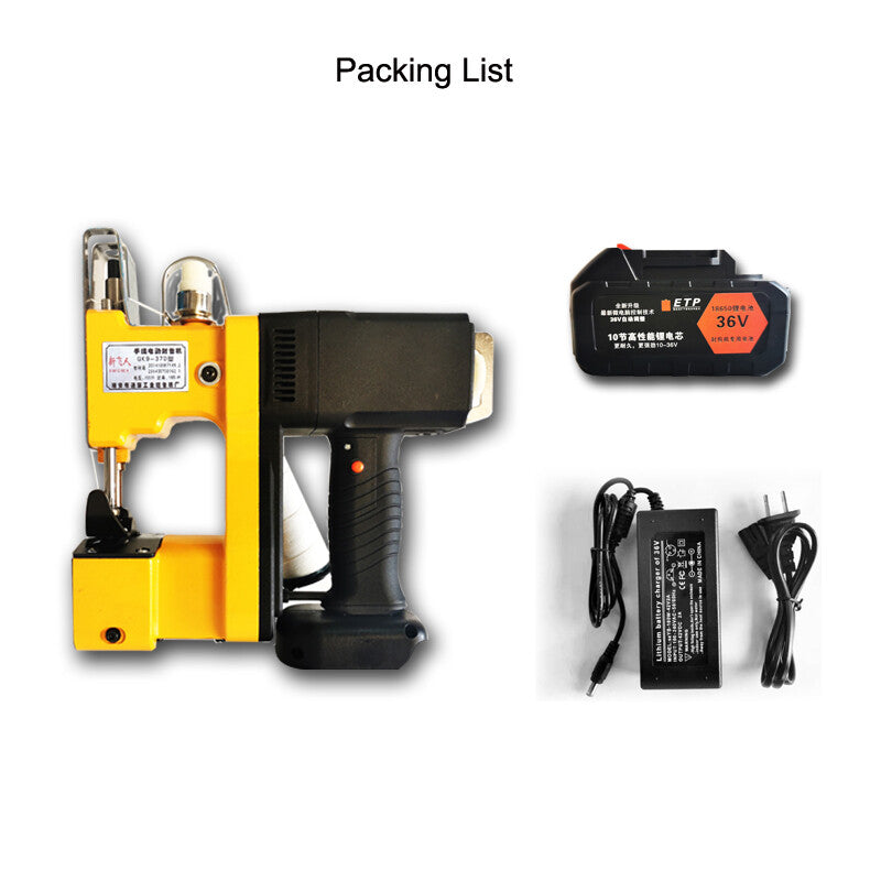 Portable 36V Rechargeable Electric Bag Sewing Machine Bag Stitching Sealing Tool