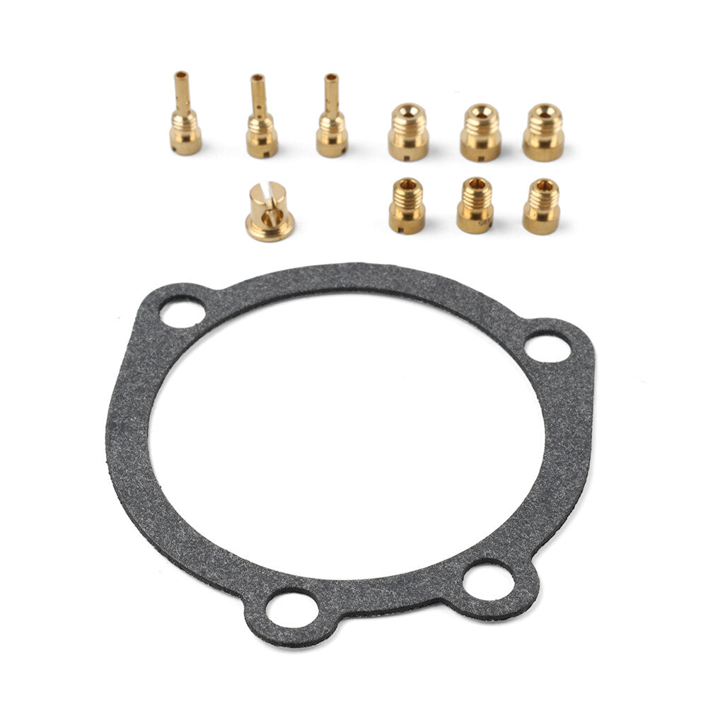 ya 4 6.17 Jet Kit Main Jet Pilot Jet Gasket for Harley-Davidson CV40 Keihin Carb