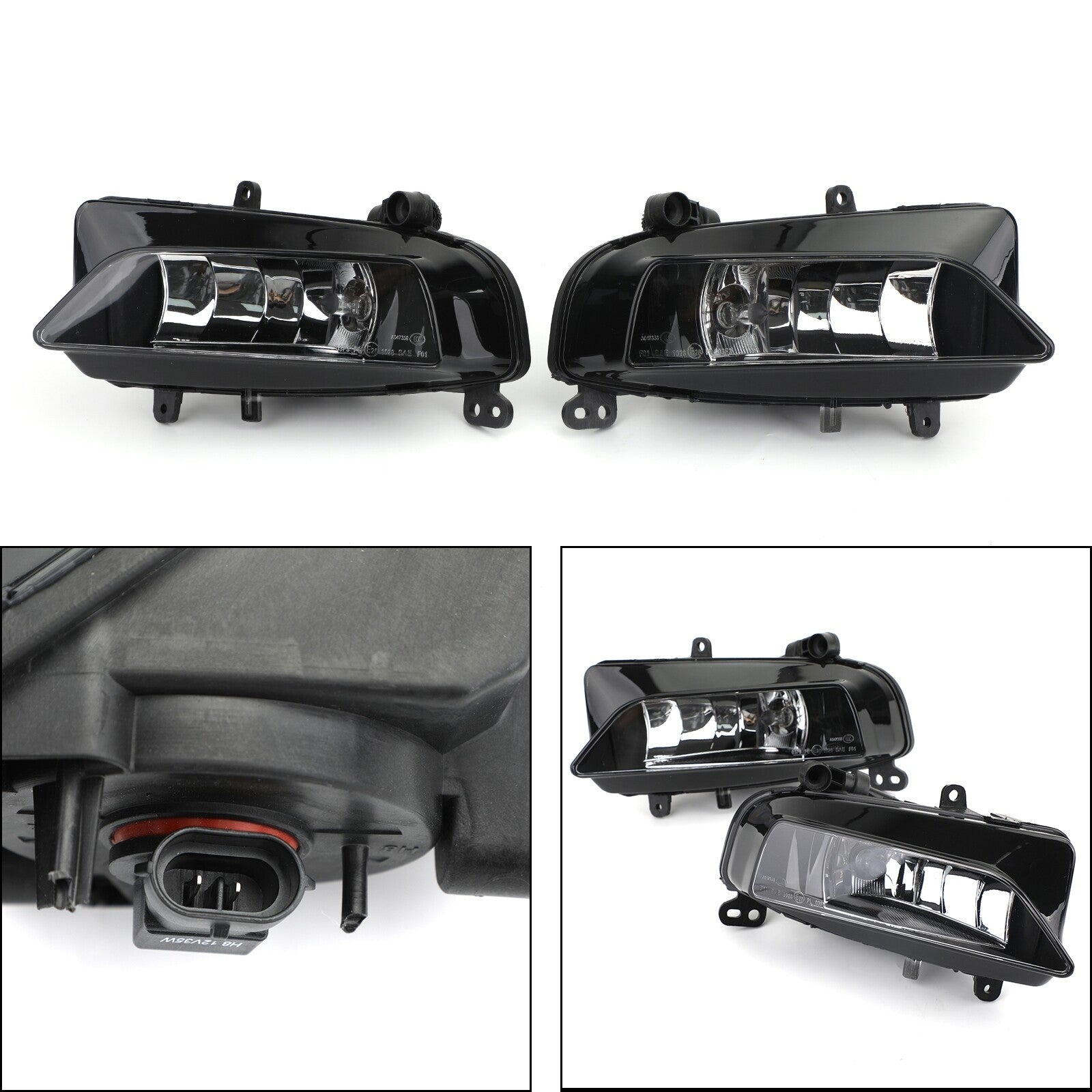 ya 1 8.5.1 Pair Front Light Halogen Fog Lamp Fit for AUDI S5 2013 2014 2015 2016 A5-S Line U1