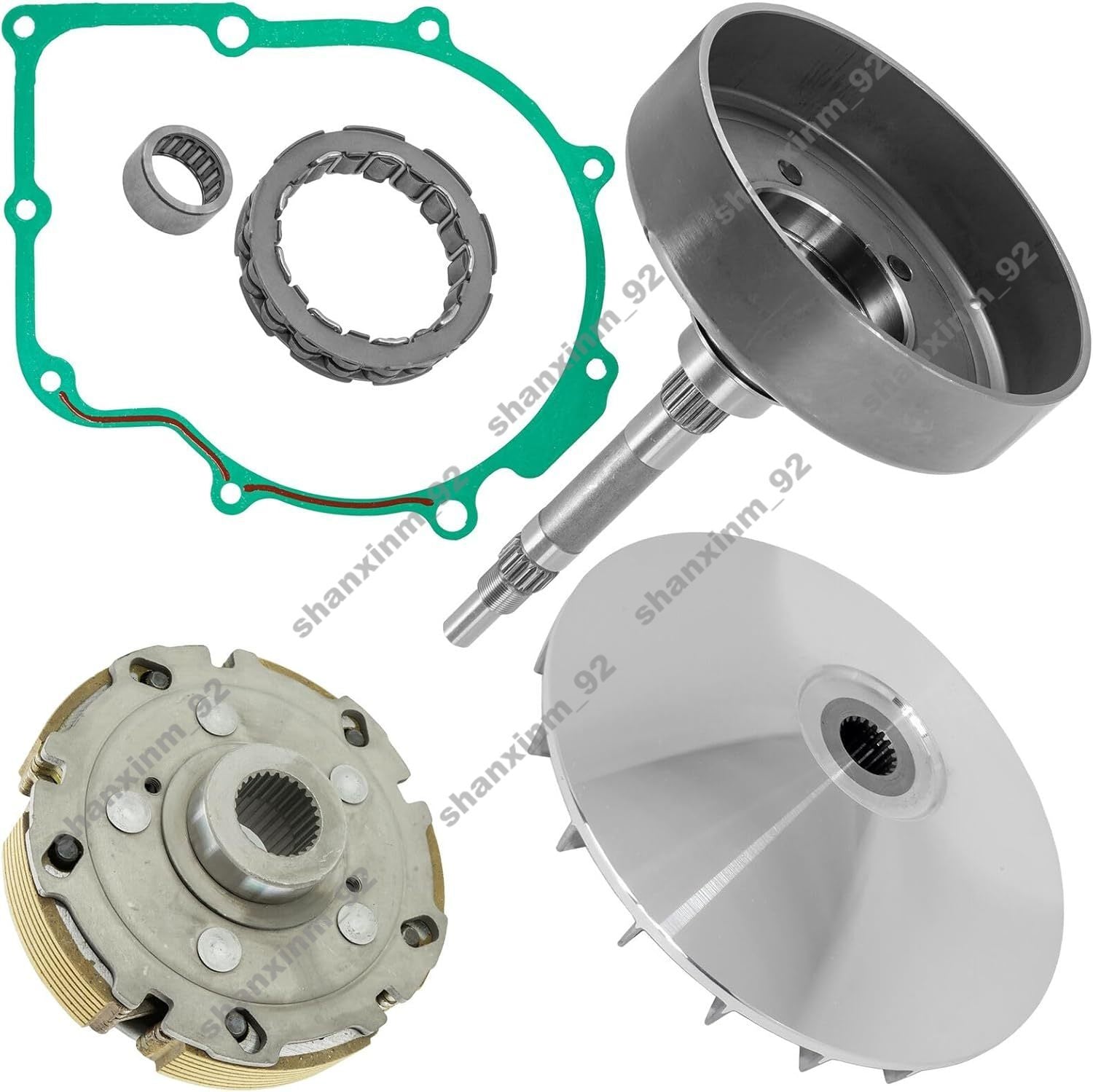 ya 27 7.2 Caltric 5KM-17611-00-00 Wet Clutch Housing Kit for Yamaha Rhino 660 YXR660F