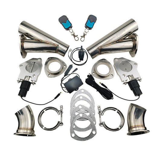 ya 5 6.16.2 2.5'' Dual Electric Valve Control Motor Pipe Kit for MAN ual & Remote Switch