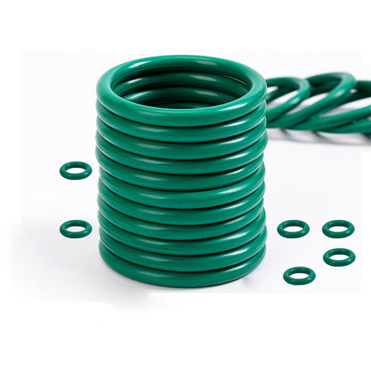 O-Ring 5-220mm Thickness 1.9mm Fluorine Rubber Sealing Ring Zero Ring Green