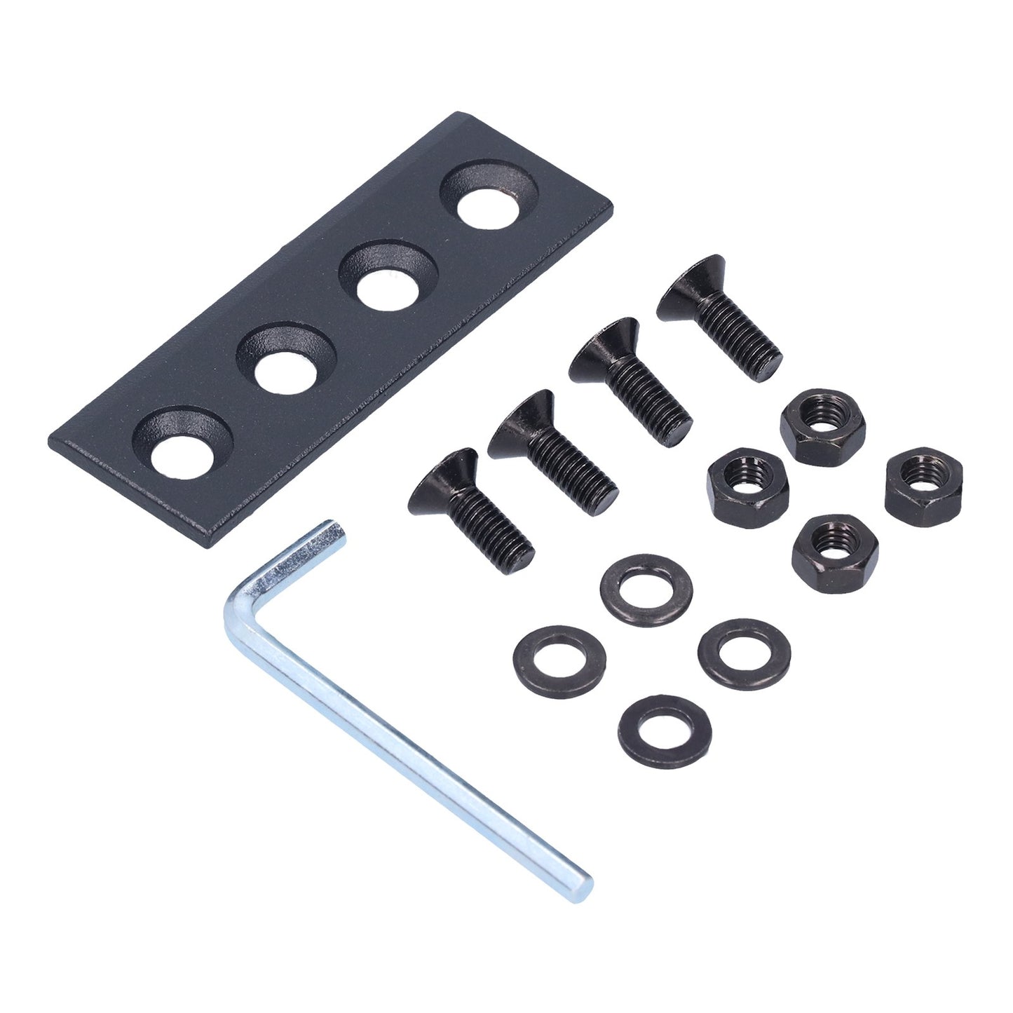 ya 14 8x2.7cm Barn Door Track Connector Plate Kit Carbon Steel Sliding Door