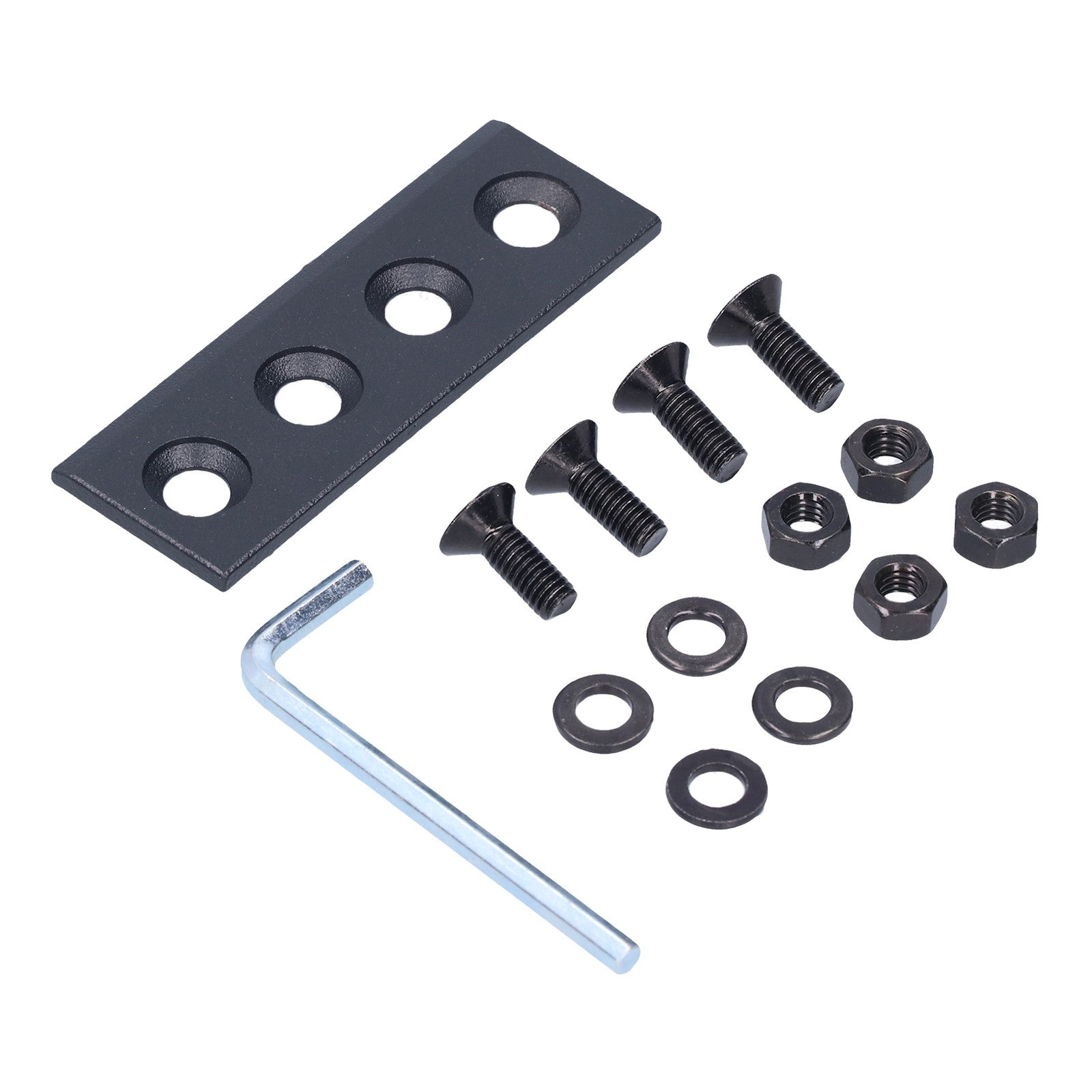ya 14 8x2.7cm Barn Door Track Connector Plate Kit Carbon Steel Sliding Door