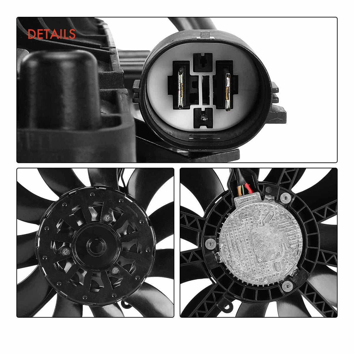 ya 11 10.28 for Chevy Camaro 16-20 for Cadillac w/Brushless Motor Engine Radiator Cooli