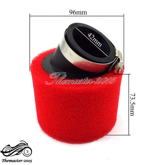 ya 8 5.26 1.65 42mm Air Filter For 125cc 140cc CRF SSR YCF SDG DHZ Dirt Pit Bike ATV Quad