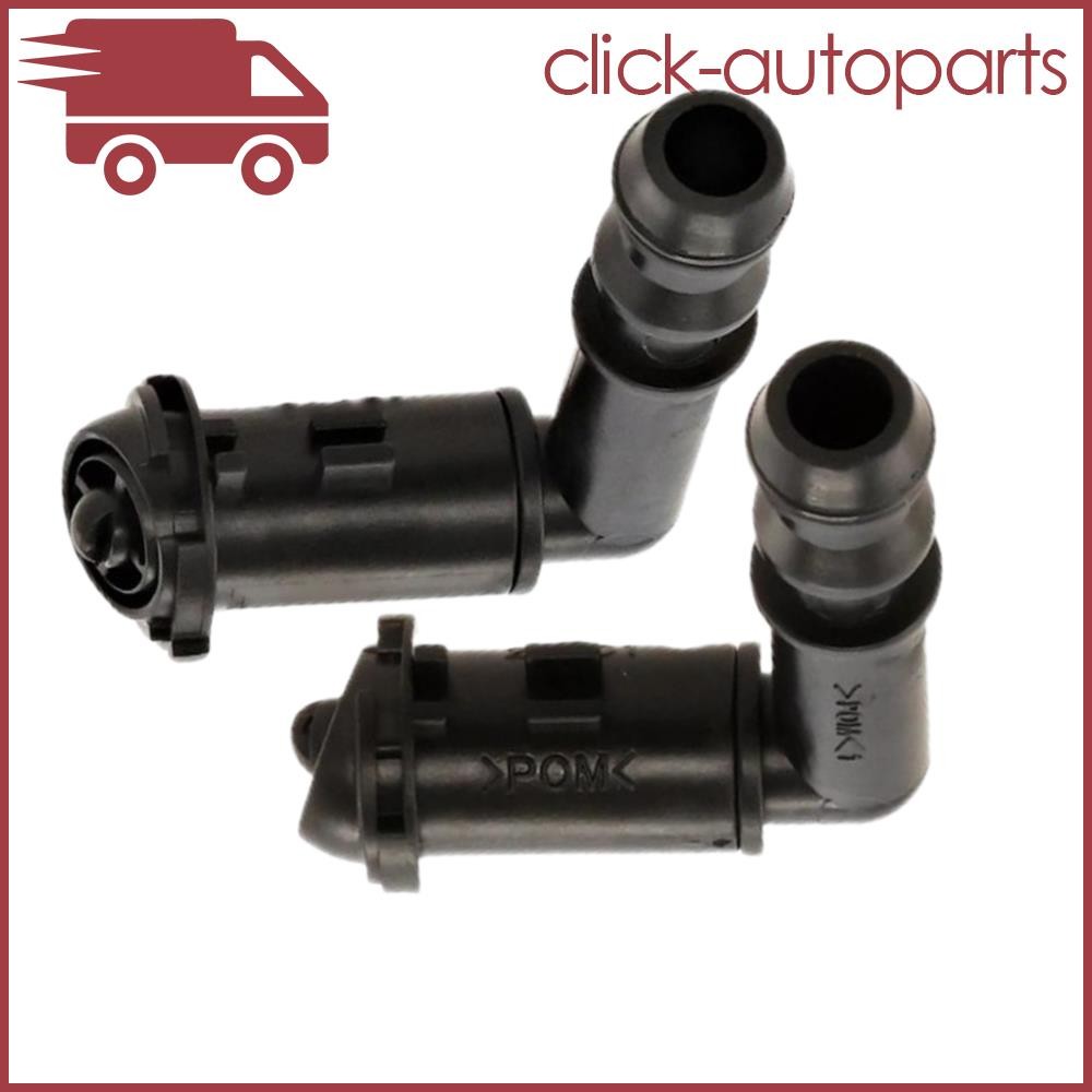 ya 13 2Pcs Headlight Washer Nozzle Left Right Black for 2008-2009 CTS Replacement Part