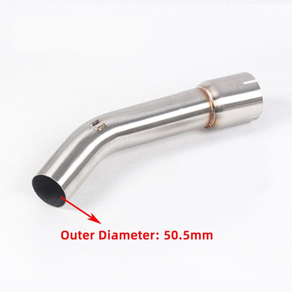 ya 5 8.7 Motorcycle s Pipe Slip On Middle Link 51MM Muffler for Yamaha FZ1 2006-15